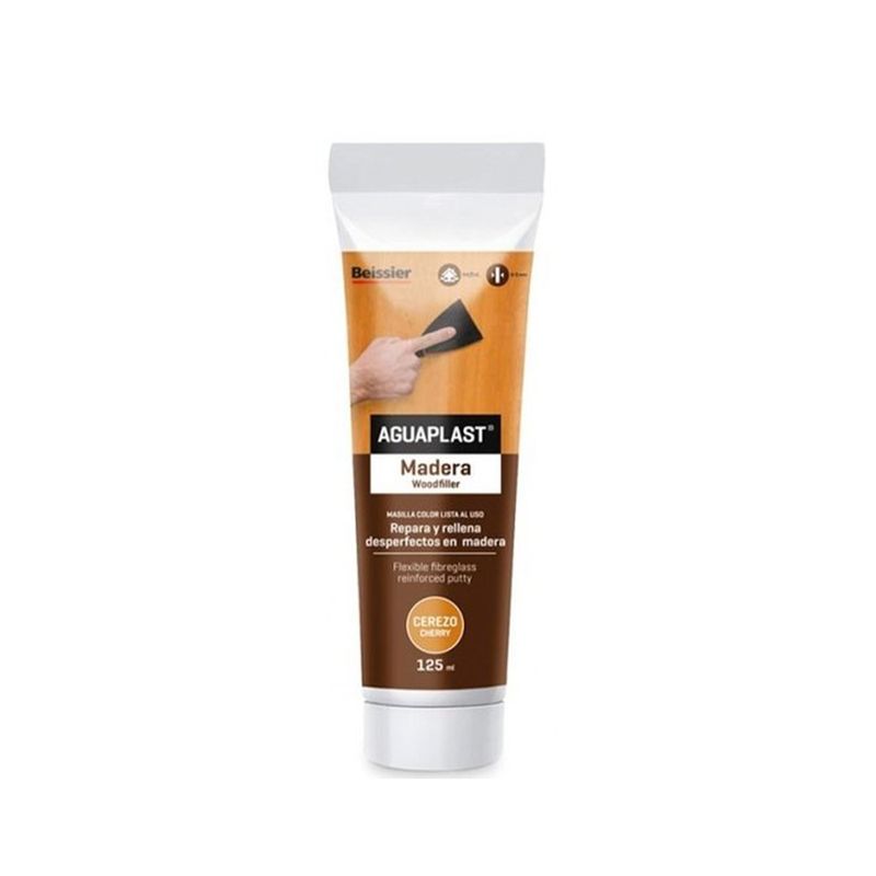 Aguaplast masilla madera 125ml negro