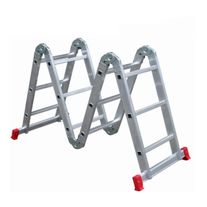 Escalera de aluminio 4x3 multiuso 12 escalones