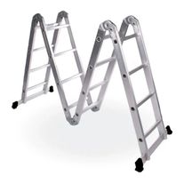 Escalera de aluminio 4x4 multiuso 16 escalones