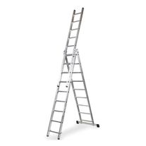 Escalera de aluminio con extensor  3x10  6,4 m