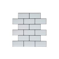 Vinilico autoadhesivo ceramico rectangular blanco 25,4x25,4 cm
