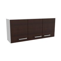 Alacena express melamina 1,20 m blanca fte chocolate