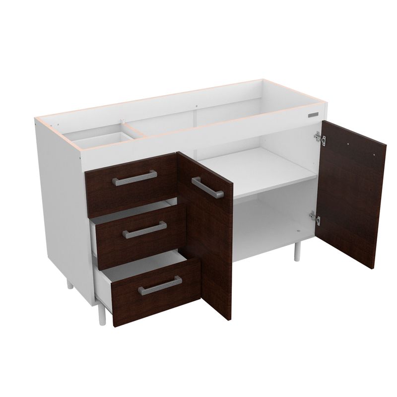 Mueble Cocina Mosconi 1,20m Organizador Melamina