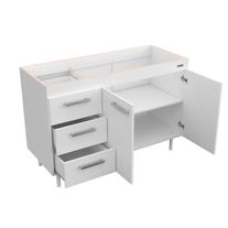 Bajo mesada sin bacha express melamina 1,20 m blanco