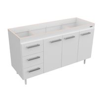 Bajo mesada sin bacha express melamina 1,40 m blanco