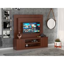 Combo rack + panel de tv 128 melamina 1,80 m tabaco