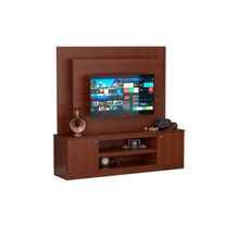 Combo rack + panel de tv 128 melamina 1,80 m tabaco