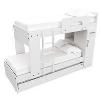 Cama cucheta triliche express pintura uv 155x233x88 cm blanca