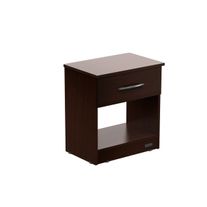 Mesa de luz super express con cajon pintura uv 0,48 m wengue