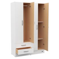 Placard 24 super express 4 puertas pintura uv 1,13 m blanco