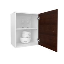 Modulo alacena express melamina 0,40 m blanco fte chocolate