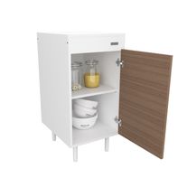 Modulo bajo mesada express melamina 0,40 m blanco fte carlvalho mezzo