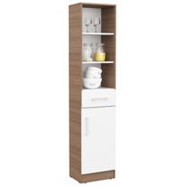 Despensero columna express puerta cajon estantes melamina 1,80 m carvalho mezzo fte blanco