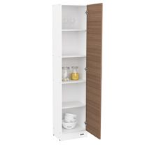 Despensero columna express con puerta melamina 1,80 m blanco fte carvalho mezzo