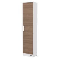 Despensero columna express con puerta melamina 1,80 m blanco fte carvalho mezzo