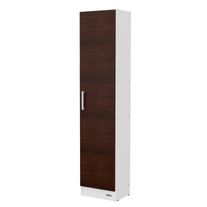 Despensero columna express con puerta melamina 1,80 m blanco fte chocolate