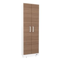 Organizador de limpieza express 2 puertas melamina 1,80 m blanco fte carvalho mezzo