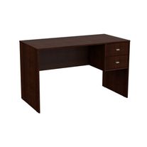Mesa de escritorio pc classic 2 cajones melamina 1,23 m wengue