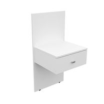 Mesa de luz flotante benethon con panel melamina 0,45 m blanca
