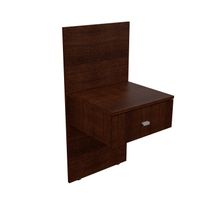 Mesa de luz flotante benethon con panel melamina 0,45 m wengue