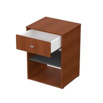 Mesa de luz milenial con cajon melamina 0,45 m tabaco