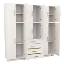 Placard con baulera dakar plus 12 puertas 4 cajones melamina 1,74 m venezia