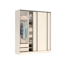 Placard premium nature 3 puertas corredizas melamina 1,80 m venezia