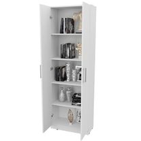 Biblioteca con puertas melamina 0,60 m blanco