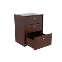 Mesa de luz nature 3 cajones melamina 0,51 m wengue