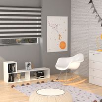 Modulo rack tv l melamina 1,36 m blanco