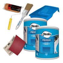 Combo piletas Realis blanca 8 L