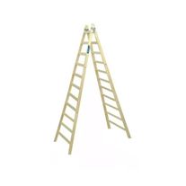 Escalera pintor de pino extra reforzada 11 escalones 1x3 3,30 m