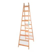 Escalera pintor de pino extra reforzada 9 escalones 1x3 2,70 m