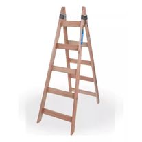 Escalera pintor de pino extra reforzada 5 escalones 1x3 1,50 m