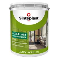 Acrilplast latex interior / exterior rojo teja 4 l